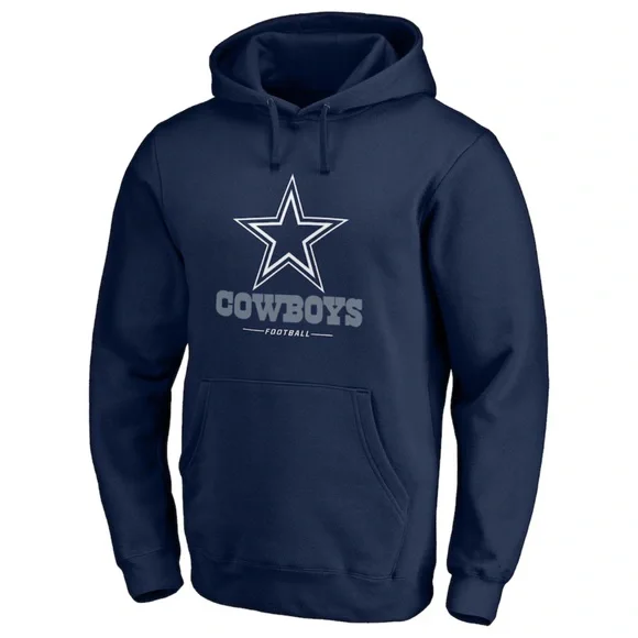 NWT Dallas Cowboys Team Lockup Fitted Pullover Hoodie - Medium - Picture 2 of 6